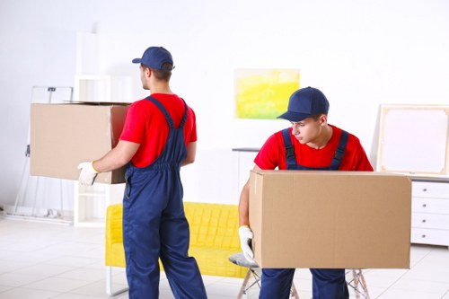 Packing materials and moving boxes prepared for a Bromley home move