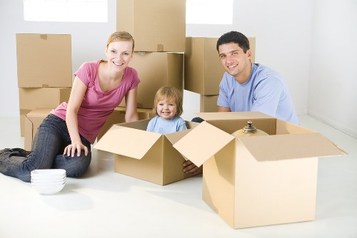 Student removals team helping with boxes in Bromley