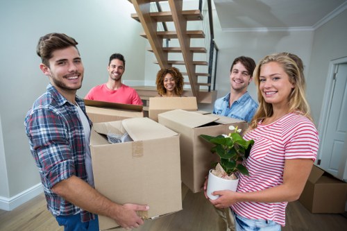 Removal team preparing a local house move in Bromley