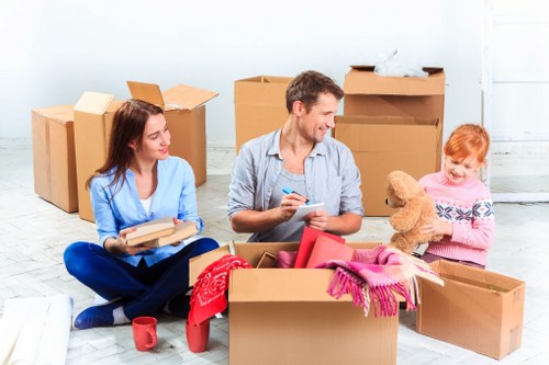Removal team planning a house move in Bromley
