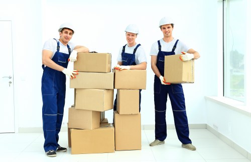 Local piano movers positioning an instrument safely at its destination