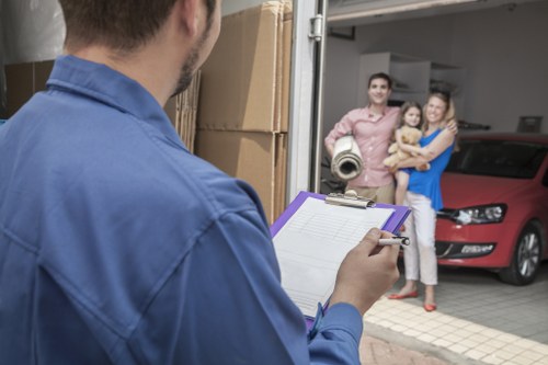 Moving van outside a residential property in Bromley