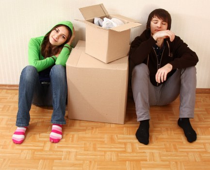 Removal van and moving team in Bromley preparing for a local house move