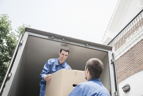 Careful loading of boxes and furniture for a Bromley apartment move