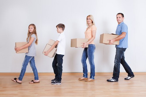 Local movers handling a family home relocation