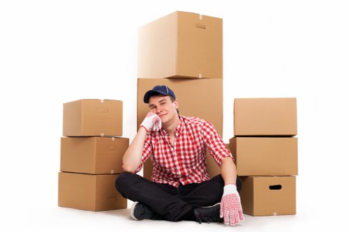Careful box packing and labelling for local relocation services