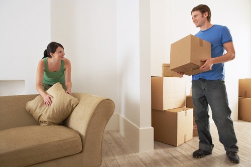 Local team collecting old sofa and chairs from a Bromley home